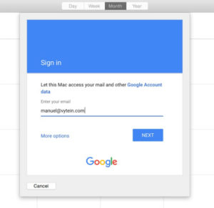 Default-calendar-on-mac-sign-in-with-Google